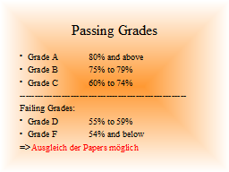 Passing Grades